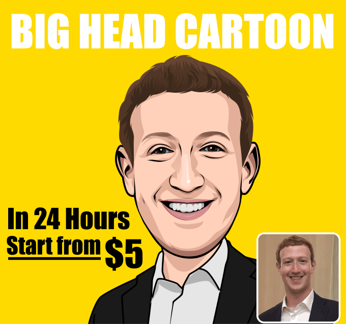 Big head cartoon image