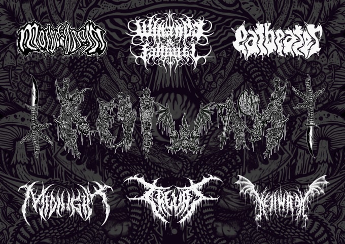 Black Metal Logo Design