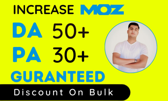 Moz DA Increase Service