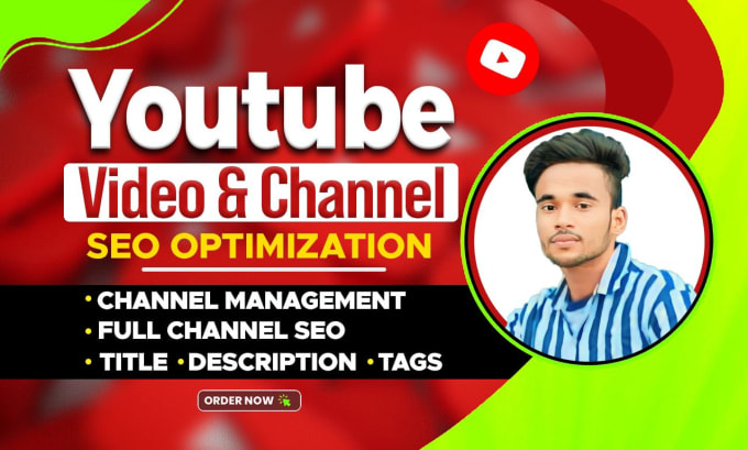 Fiverr gig for YouTube SEO optimization and channel management