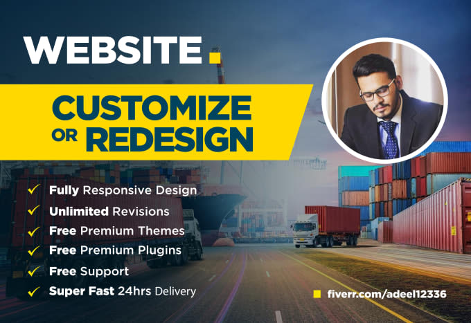 Fiverr Gig for Logistics Website