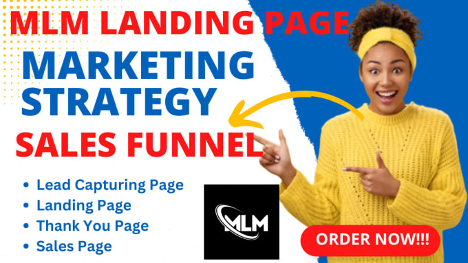 MLM landing pages, sales funnel and affiliate marketing