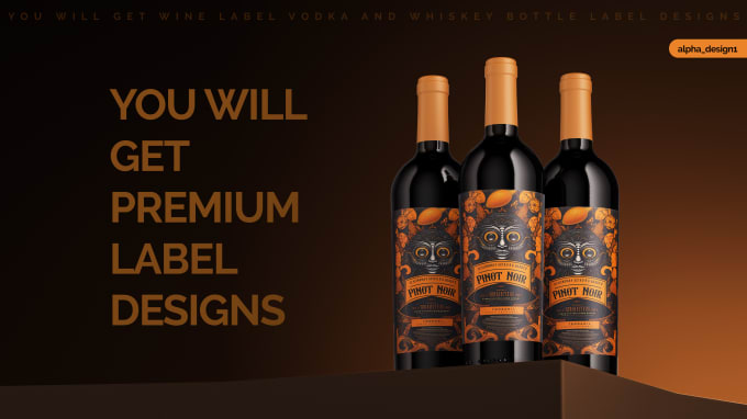 Premium Wine Label Design