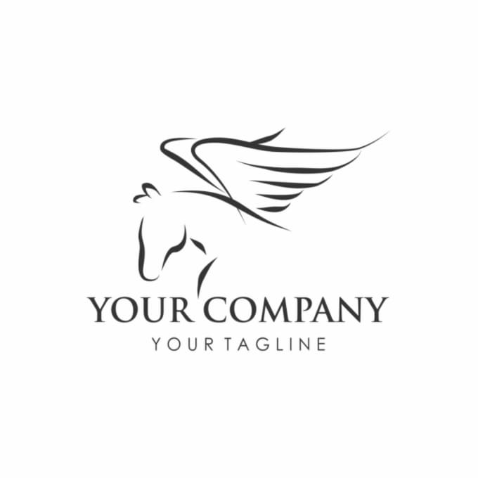 Logo Design for Horse Farm Dog Animal Pet Equestrian