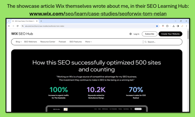 Wix Top 25 SEO Worldwide