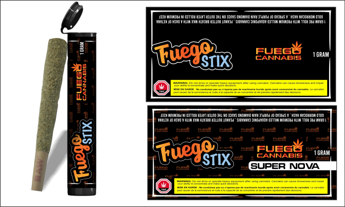 pre-roll label design