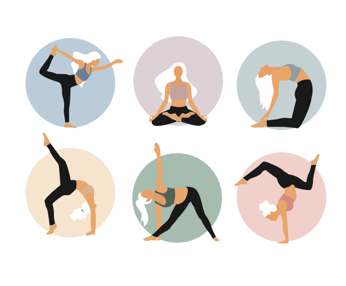 Yoga Pose Illustration