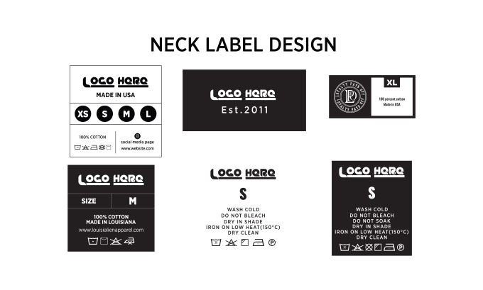 Neck label design