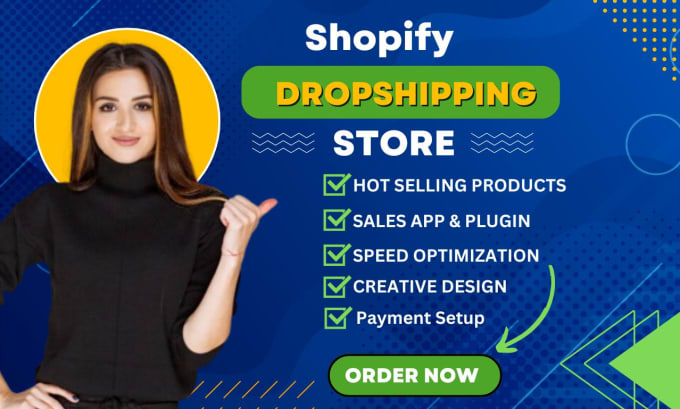 Shopify dropshipping store, online store, e-commerce website