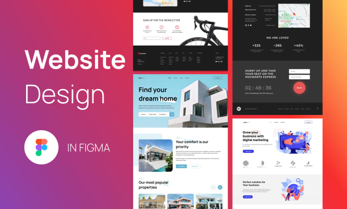 Fiverr gig for Figma website design