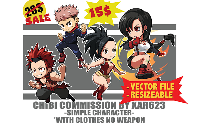 Chibi character illustration