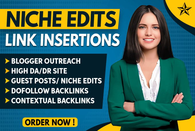 Niche Edits and Blogger Outreach Services