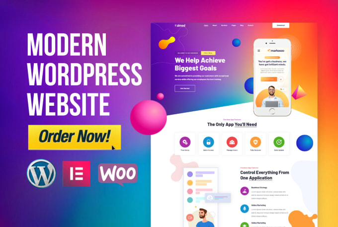 wordpress website design gig on Fiverr