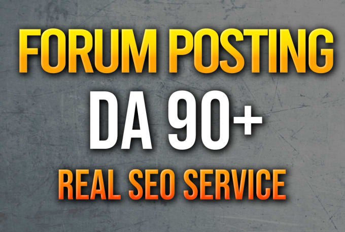 Fiverr gig for high-quality forum posting backlinks