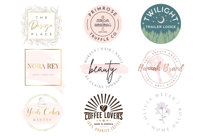 Elegant, timeless logo designs