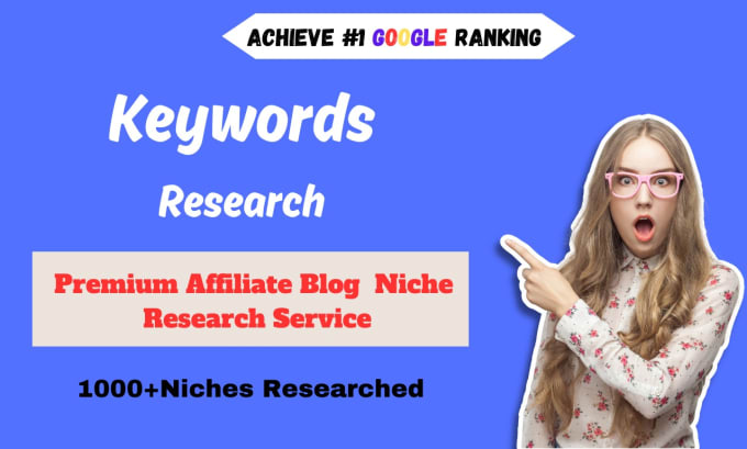 Fiverr Gig for Affiliate Marketing Niche Research