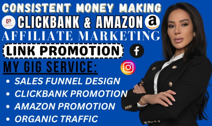 Affiliate marketing service by Sharon on Fiverr