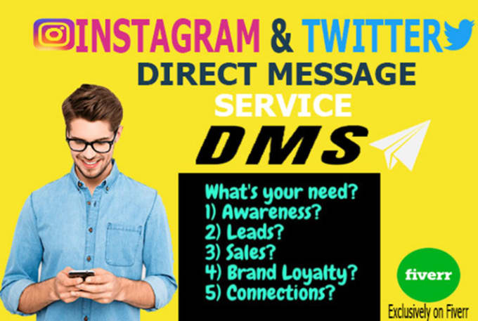 Instagram and Twitter DM service