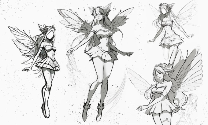 Anime Character Sketching