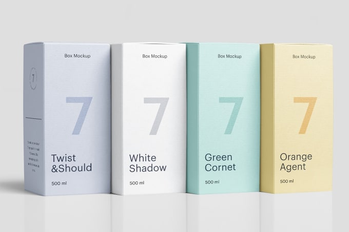 Modern Minimalist Box Packaging Design